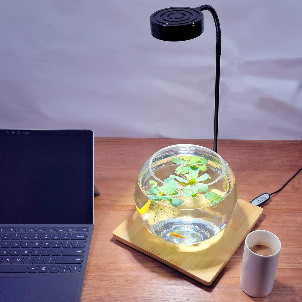 Aquarium Light Full Spectrum LED, for Under 3 Gallon Fish Tank, Light with Timer Auto On/Off, Betta Fish Tank,Indoor Plant Growth, Potted Plants, Succulent, Miniature Gardening Landscape (5)