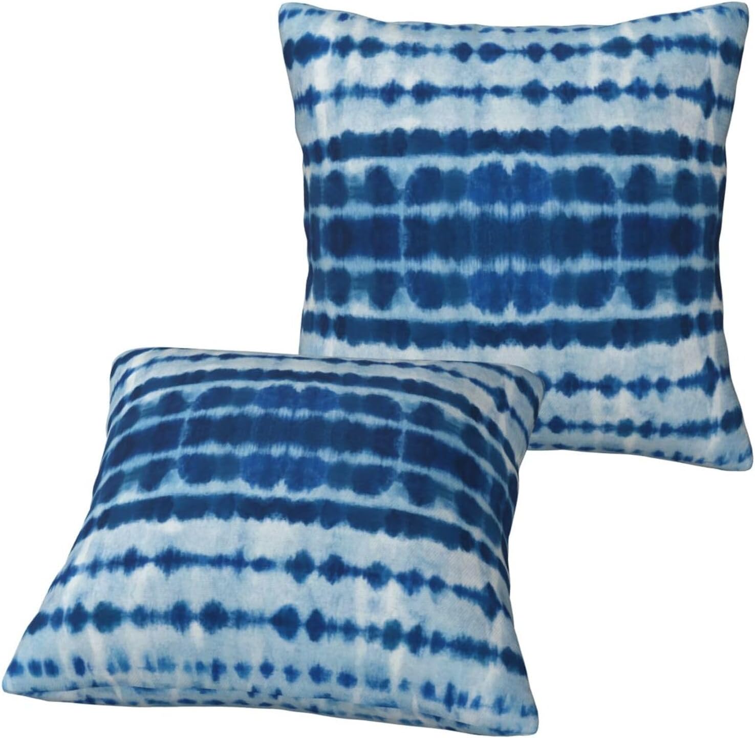 Bohemian Tie-Dye Decorative Throw Pillow Covers Set of 2 Ultra-Soft All-Season Pillow Shams with Hidden Zipper,Durable for Sofa Bed Car Decor & Gift 18x18IN