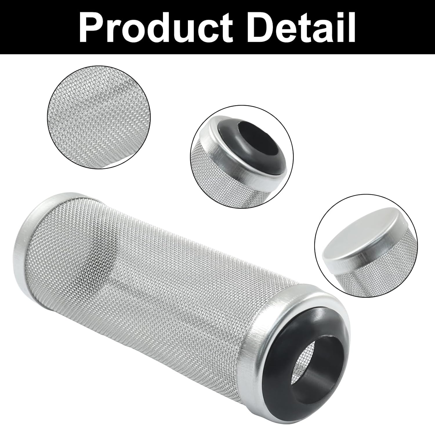 Murtenze 16mm Stainless Steel Aquarium Filter Intake Cover, Shrimp Filter Guard Metal Fish Tank, Mesh Tube Net Cover for Fish Tank