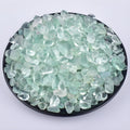 Polished Green Fluorite Crystal Chips 200 Pcs - 0.3" 10 oz Tumbled Stone Chips Crushed Sea Glass Stones Healing Reiki Crystal Jewelry Making Home Decoration