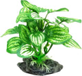 JGbaby Artificial Aquarium Plants,Fish Tank Decorations Betta Leaf Hammock 4in Realistic Silk & Plastic Plants, Hideout Decor for Betta. Goldfish,Reptiles,Small Tanks (Green Type-C)