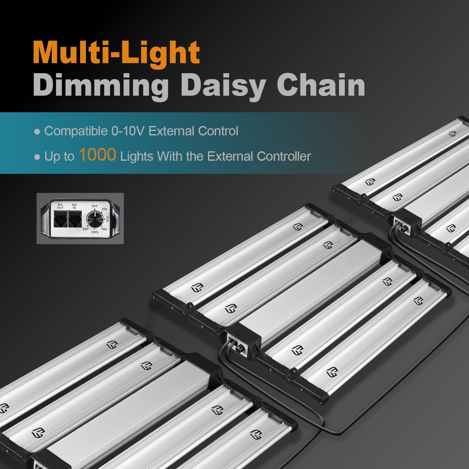 BLOOMINGREEN Clearance 200W LED Grow Light, 2x2/3x3ft Coverage, Dimmable Full Spectrum Indoor Plant Growth Lamp, High-Efficiency for Germination, Seedlings, Vegetables, and Blooming.