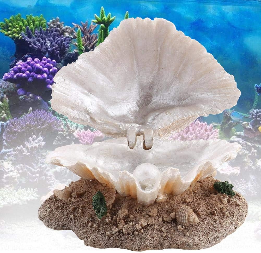 Aquarium Shell Bubble, Decoration Reefs Aerating Action Ornament Fish Tank Pearl Decor