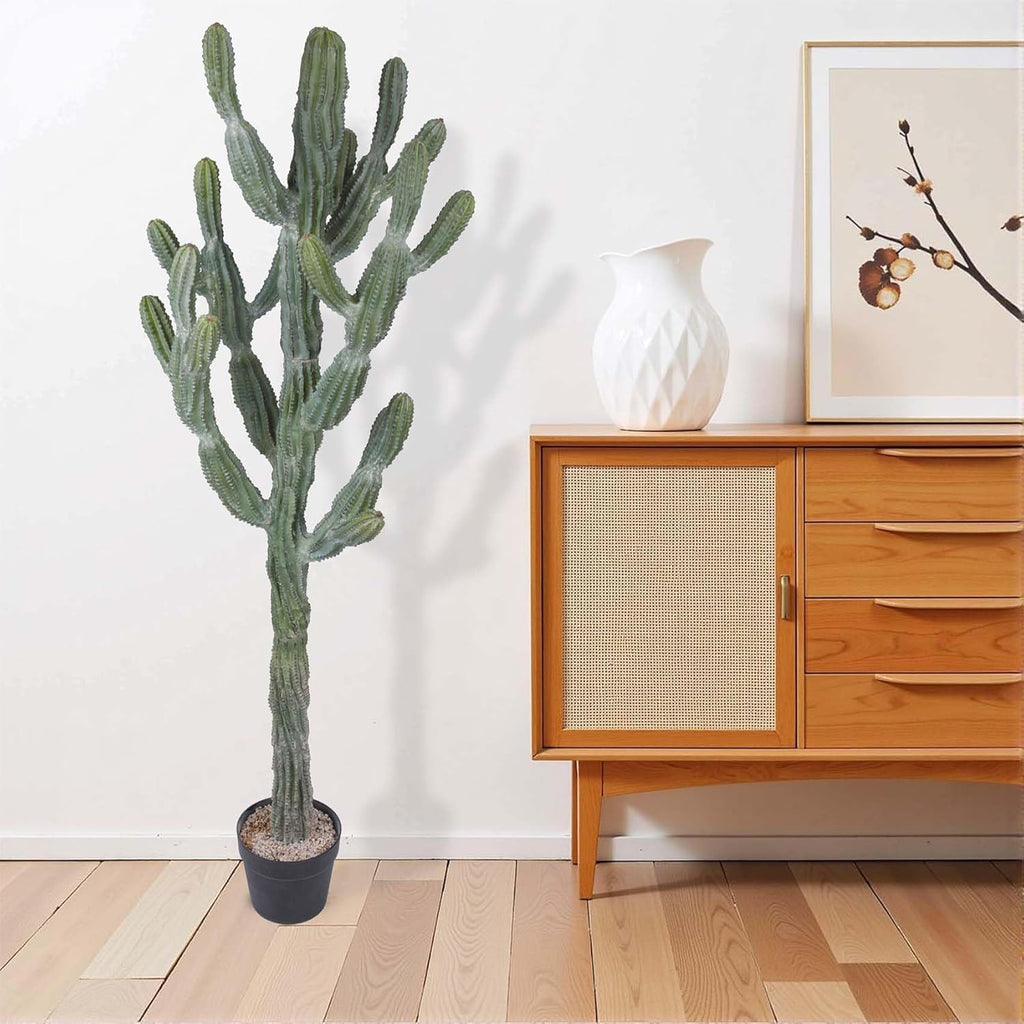 Artificial Cactus 51inch Faux Cacti Fake Saguaro Plants for Indoor Outdoor Home Office Garden Decor