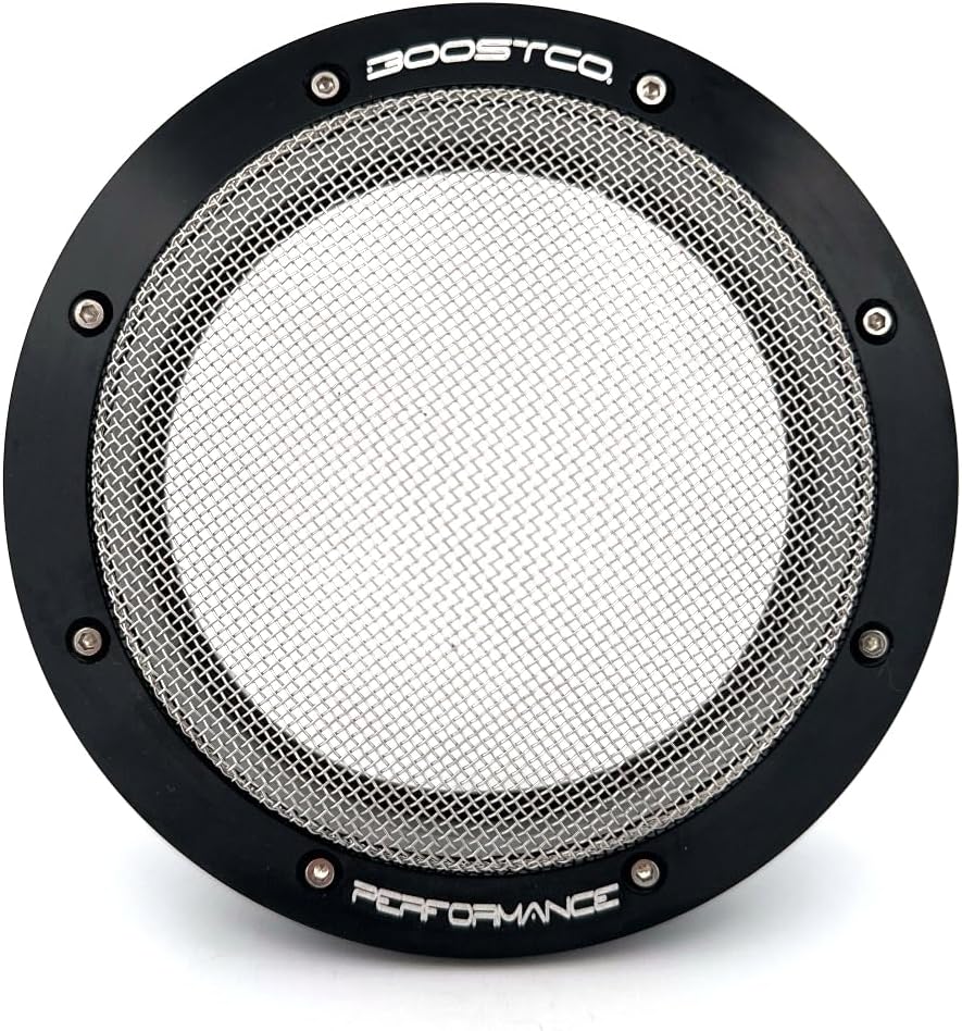 4" Turbo Inlet Screen – High Flow Stainless Mesh Filter – Cone Filter Replacement for Tight Bays & Race Builds – Street Version (Black, 4 inch Inlet)