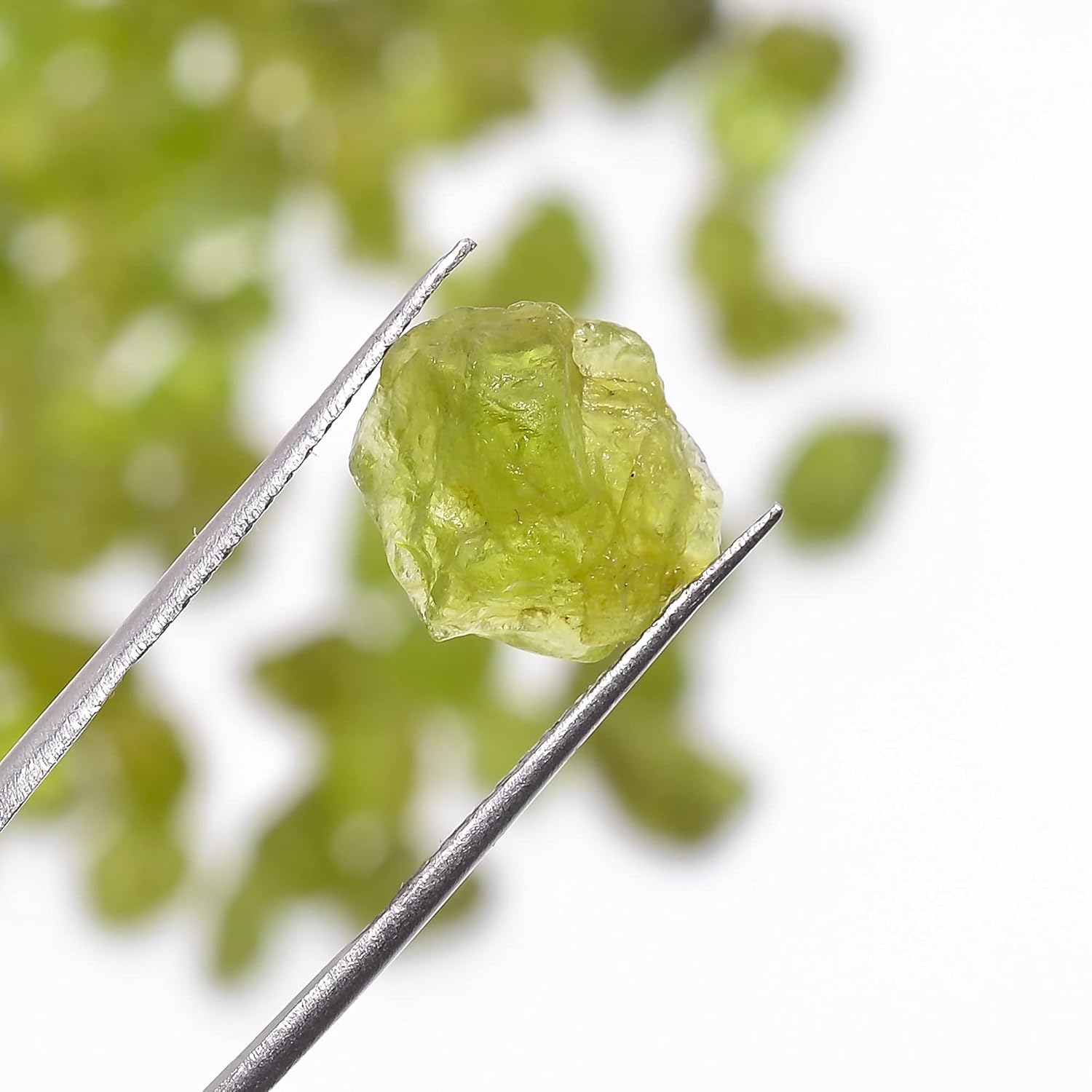 GEMKORA™ 100 carats Raw Green Peridot Crystals, Wholesale Lot, Natural Gemstone, Rough Crystals, Rock Stones, Jewelry Making Supplies, DIY & Crafts, August Birthstone, 5 to 8 mm