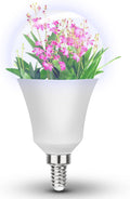 Grow Light Bulbs Full Spectrum with Red Blue 5000K E12 Candelabra Small Base 9W Sunlight Grow Bulb Replace 100W with Balanced Spectrum for Indoor Plants, Succulents, Flowers, Fruit, Mini Bonsai,1 Pack