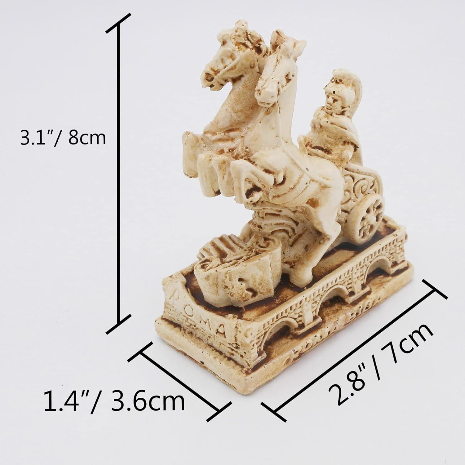 Rome Soldier Fish Tank Decorations Ancient Arena Roman War Horse Reptile Turtle Lizard Spider Tanks Terrarium Building Décor Ornament Pet