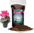 Gardenera Premium Cyclamen Potting Soil Mix - Perfect Balance of Nutrients, Drainage, and Aeration for Thriving Blooms - 5 Quart