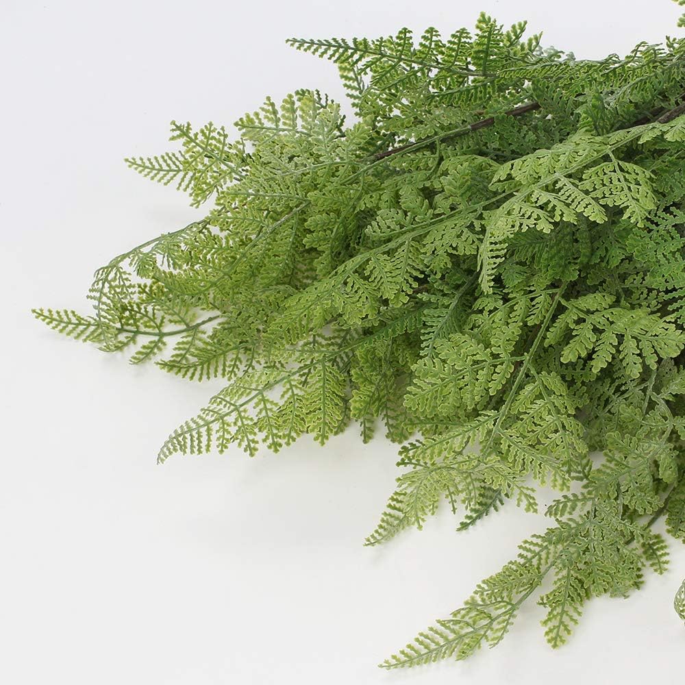 Briful 30" Artificial Boston Fern Plants Bushes Fake Shrubs Bush Greenery Plants Faux Fern Plant Large for Outdoors UV Resistant Garden Plants or Home Office Desk Indoor Decor 3pcs