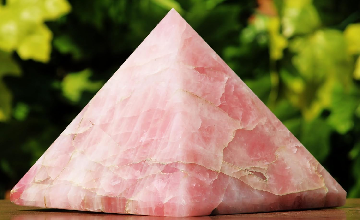 Superb Huge Natural Polished Pink Rose Quartz Crystal Stone Pyramid (200MM / 7190g) Chakras Healing Large Raw Egyptian Minerals Specimen Healing Reiki Charged Metaphysical
