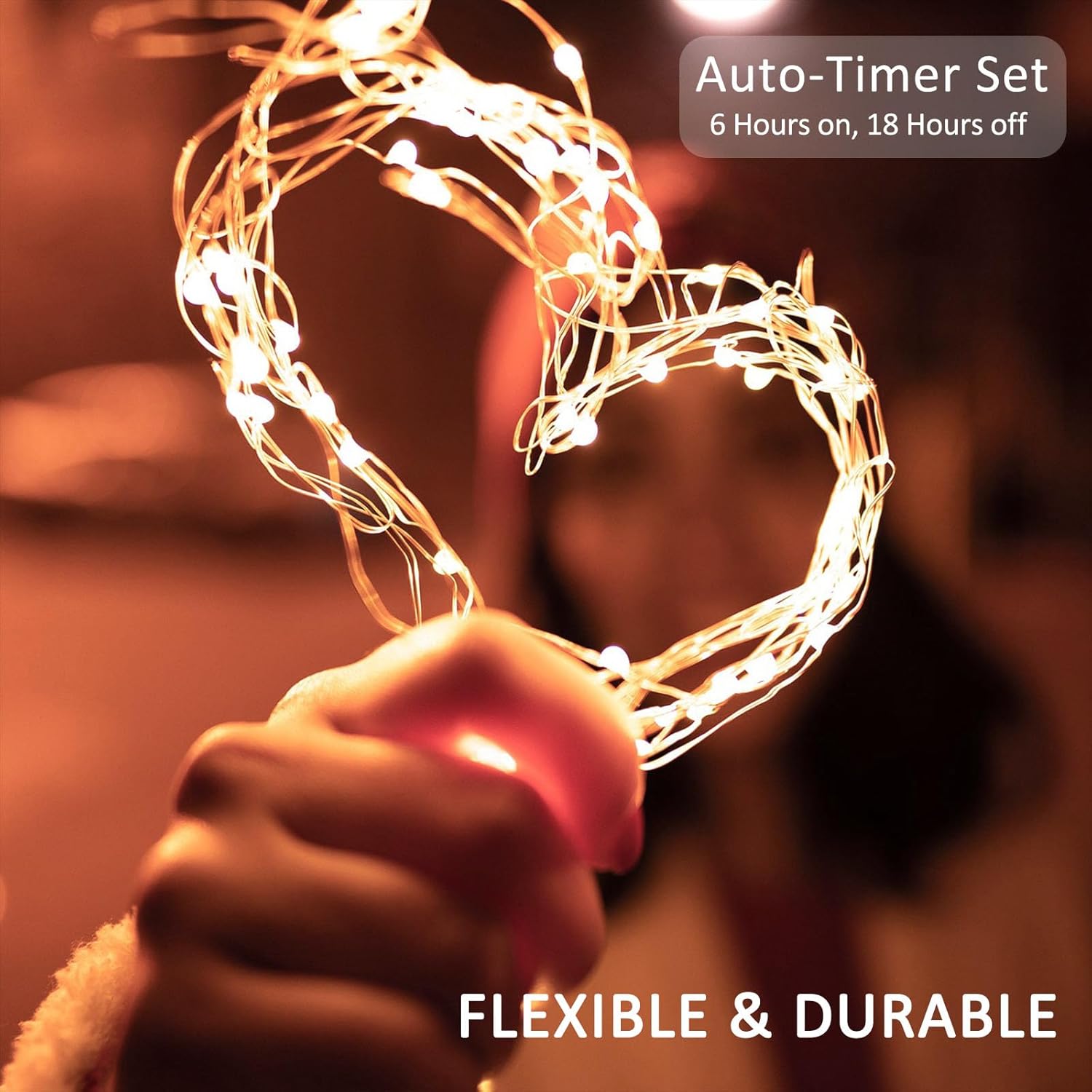 Beieverluck 10 Pack 33FT 100 LED Fairy Lights Battery Operated Fairy Lights with Remote and Timer Waterproof String Lights Outdoor Indoor for Bedroom Wedding Christmas Decorations, Warm White