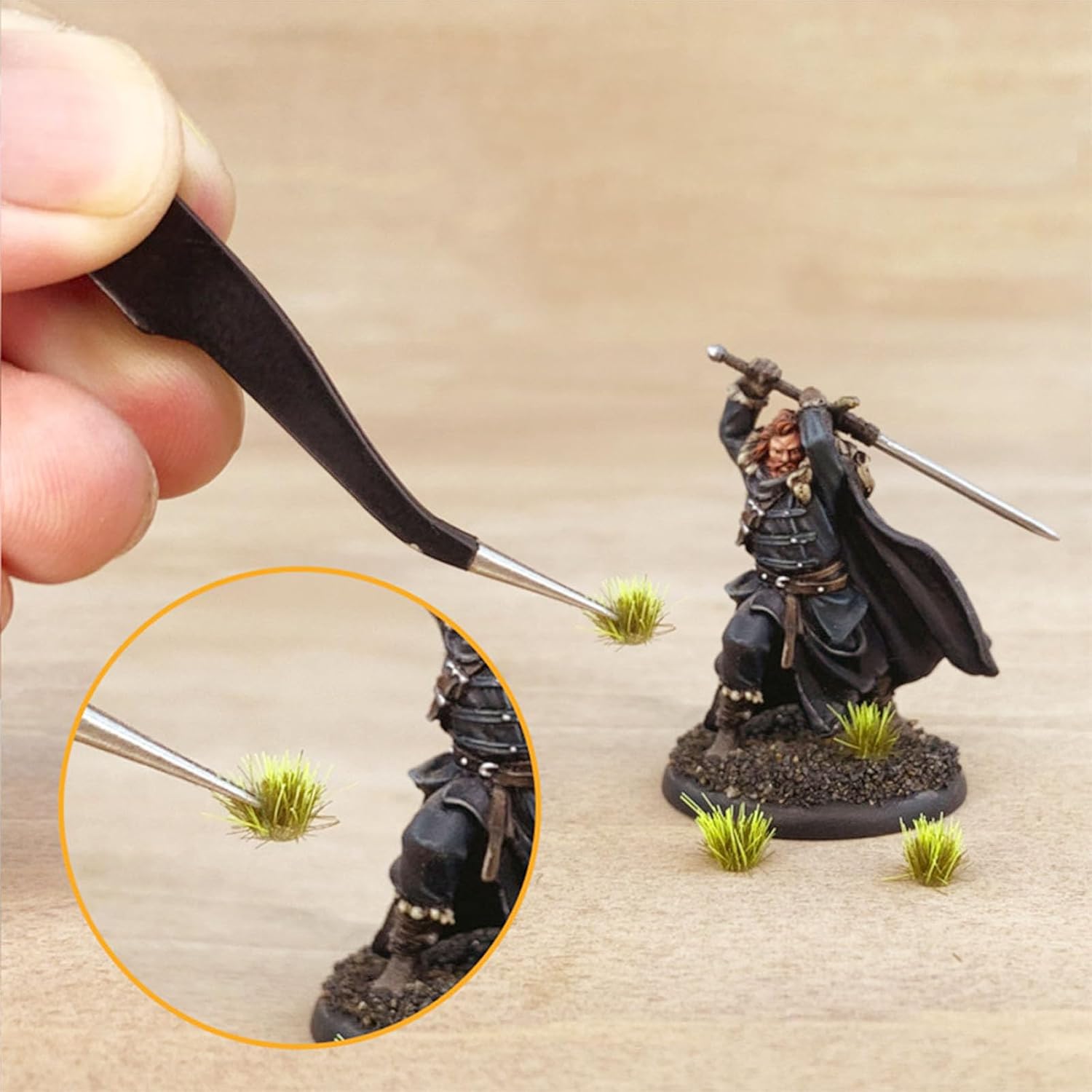 208 PCS Static Grass Tuft Model Grass Tufts Railway Artificial Grass 2 Color Bushy Tuft Flower Cluster Vegetation Groups for DIY Architecture Building Model Train Landscape Railroad Scenery