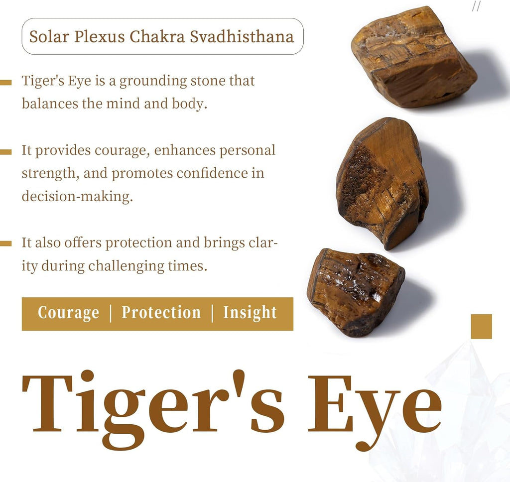 SUNYIK Tiger's Eye Tumbled Chips Stone Crushed Crystal Quartz Pieces Irregular Shaped Stones 1pound(about 460 gram)