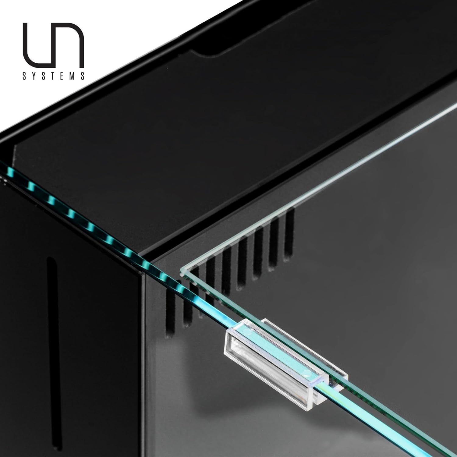 Ultum Nature Sytems Tank Lids for Rimless Tanks - Ultra Clear Rimless Aquarium Lid, Fish Tank Lid Cover for Glass Aquarium, Frameless Aquarium Lid, Cover for Tank - 35A Dual AIO (Lid + Clips)