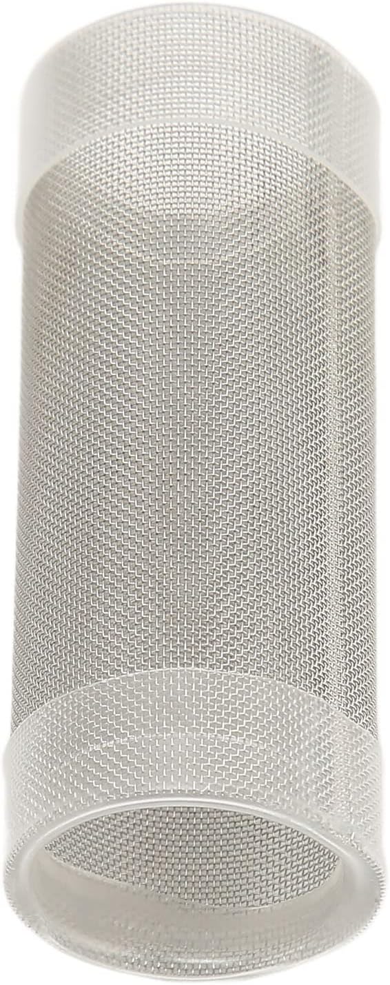 Tnfeeon Stainless Steel Mesh Inflow Aquarium Filter Guard Intake Cover for Shrimp and Fish Aquarium Intake Filter Mesh Cover Fish Mesh Net Strainer Tube Filter Accessory (M)