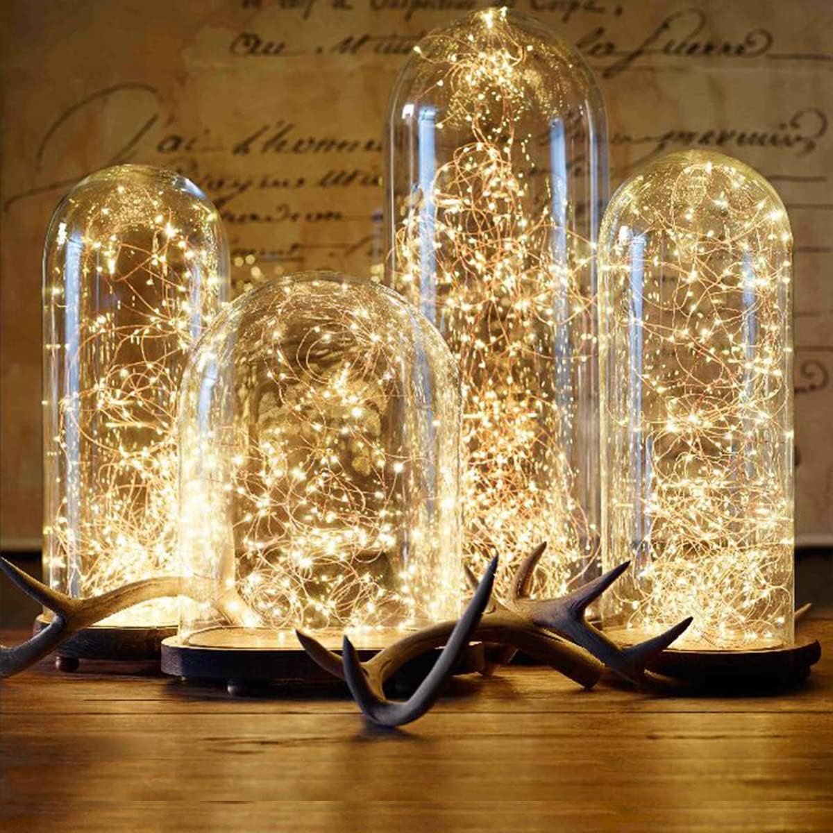 Lighting EVER Plug in Fairy Lights with Switch 66 ft 200 LED String Lights, Warm White Copper Wire Lights Waterproof Indoor Outdoor Decorative Fairy Lights for Bedroom, Patio, Garden, Balcony, Dorm