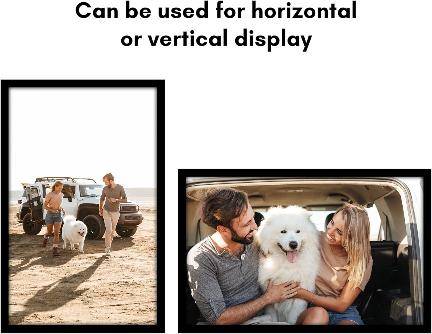 Americanflat 20x32 Poster Frame with Polished Plexiglass - Black Picture Frame - Wide Photo Frames Made of Engineered Wood for Vertical or Horizontal Wall Display - Epic Collection - Black