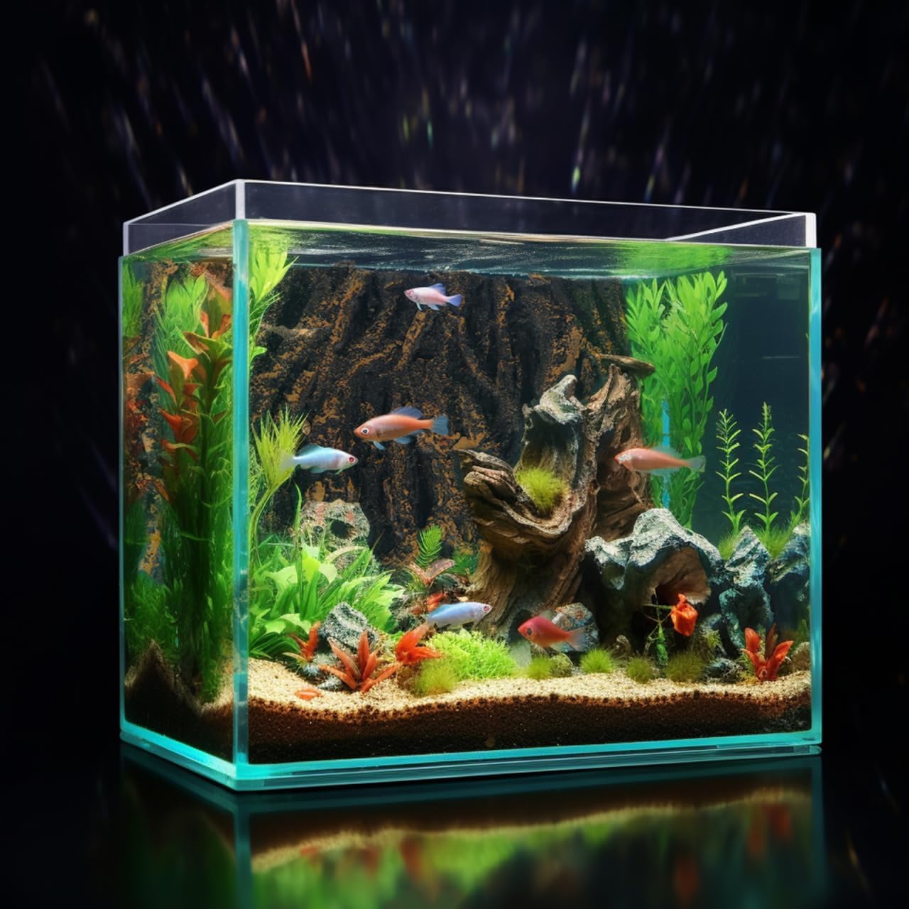 Terrarium Background for Reptile Tanks Tree Root Decorative Board Easy to Use Landscape Board for Aquariums No Smell Pu Material Nature-