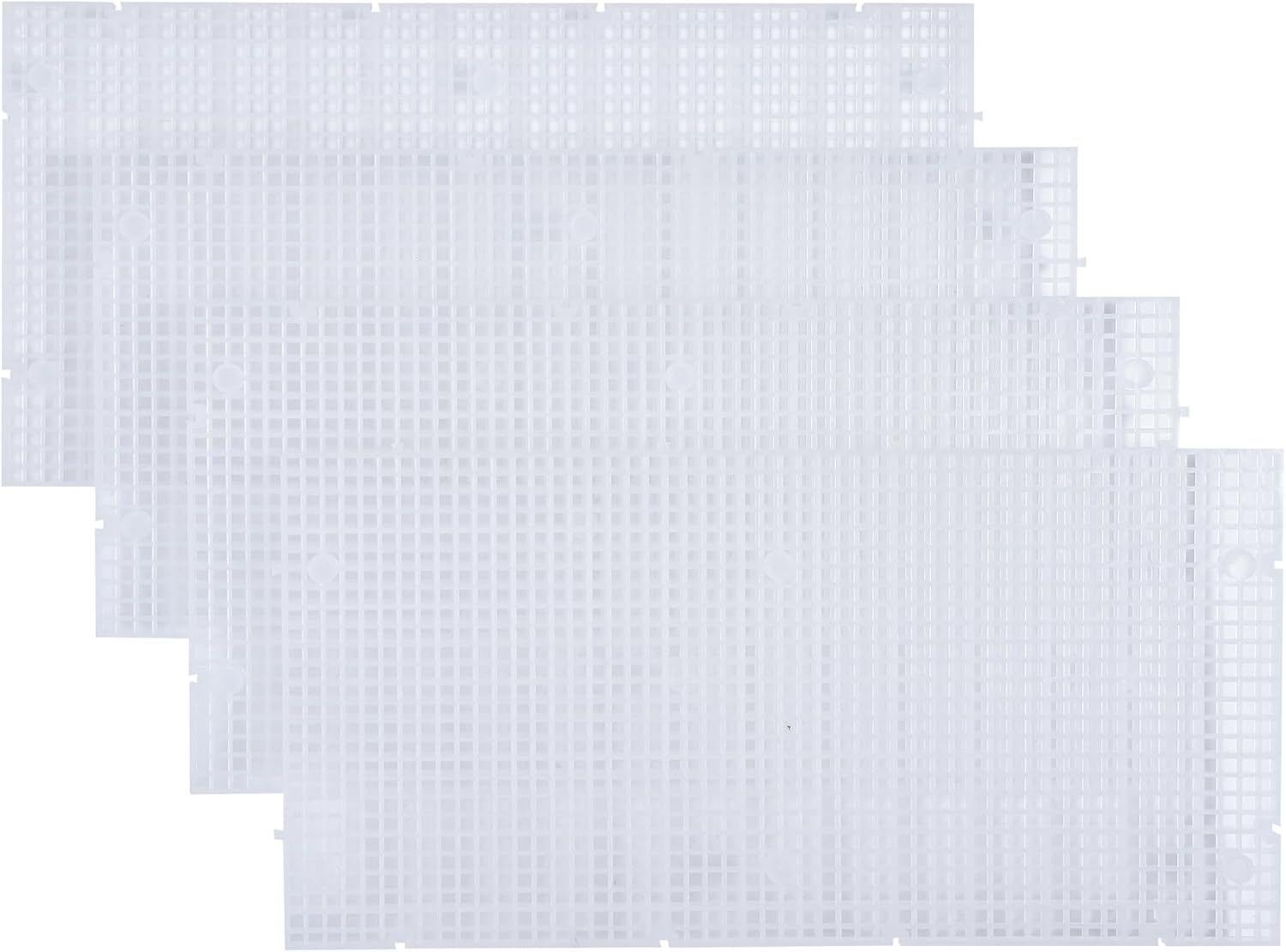 ALEGI Aquarium Grid Isolate Board Divider Fish Tank Bottom Black Filter Tray Plastic Crate (4pcs)