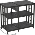Reinforced 40-50 Gallon Aquarium Stand with Power Outlet | Ultra-Stable 750LBS Capacity Metal Fish Tank Stand for Reptile/Aquatic Setups, 5-Tier Adjustable 37"x19" Steel Shelving System