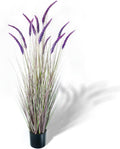 KOL 5ft Artificial Veronica Spiked Speedwell Grass, 59in Faux Veronica Spicata Plant, Tall Horsetail Reed Grass, UV-Resistant Fake Grasses for Indoor/Outdoor Décor, Home Office Wedding Centerpiece