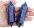 YATOJUZI 3.5" Lapis Lazuli Healing Crystals Wand Natural Crystals and Healing Stones Large Hexagonal Lapis Lazuli Crystal Points for Meditation Divination Reiki Energy Balancing 1PCS