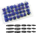 Miniature Vegetation Bushy Shrubs Tuft Flowers with Model Bases War Game DIY Railway Terrain Scenery (D)