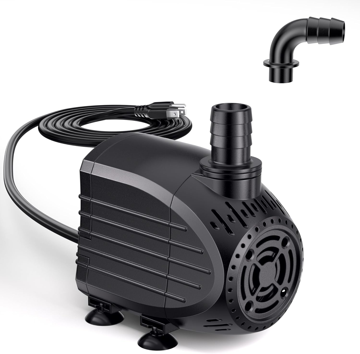 NFESOLAR Submersible Water Pump 200GPH, Ultra Quiet Submersible Pump with Dry Burning Protection 5.4ft High Lift for Fountains, Waterfall, Hydroponics, Aquariums KF203