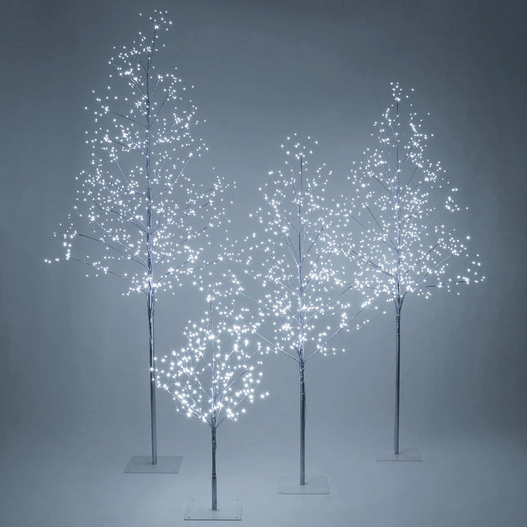 5 Ft Silver Fairy Light Tree Home Décor Fairy Tree, 570 Cool White LED Lights