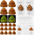 Wettarn 30 Sets Positive Stool Stress Ball Gifts Bulk Office Christmas Appreciation Gift Cute Emotional Luminous Stool Squeeze Inspirational Cards Mini Stress Relief Ball for Coworker Nurse Staff