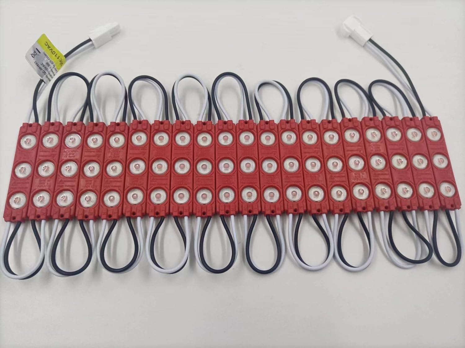 AC 110V LED Module RED 1.5W for Letter Lightbox Advertising Signs with Tape Adhesive Backside (200pcs Pack)