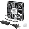 EC Cooling Fan 120mm x 25mm Small Brushless Axial Muffin Fan 110V 115V 120V 220V 240V Dual Ball Bearing for DIY Window PC RV Refrigerator Aquarium Exhaust Cooling