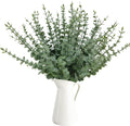 50 Pcs Artificial Eucalyptus Stems Fake Eucalyptus Greenery Branches for Floral Arrangements, Wedding Centerpiece, Crafts