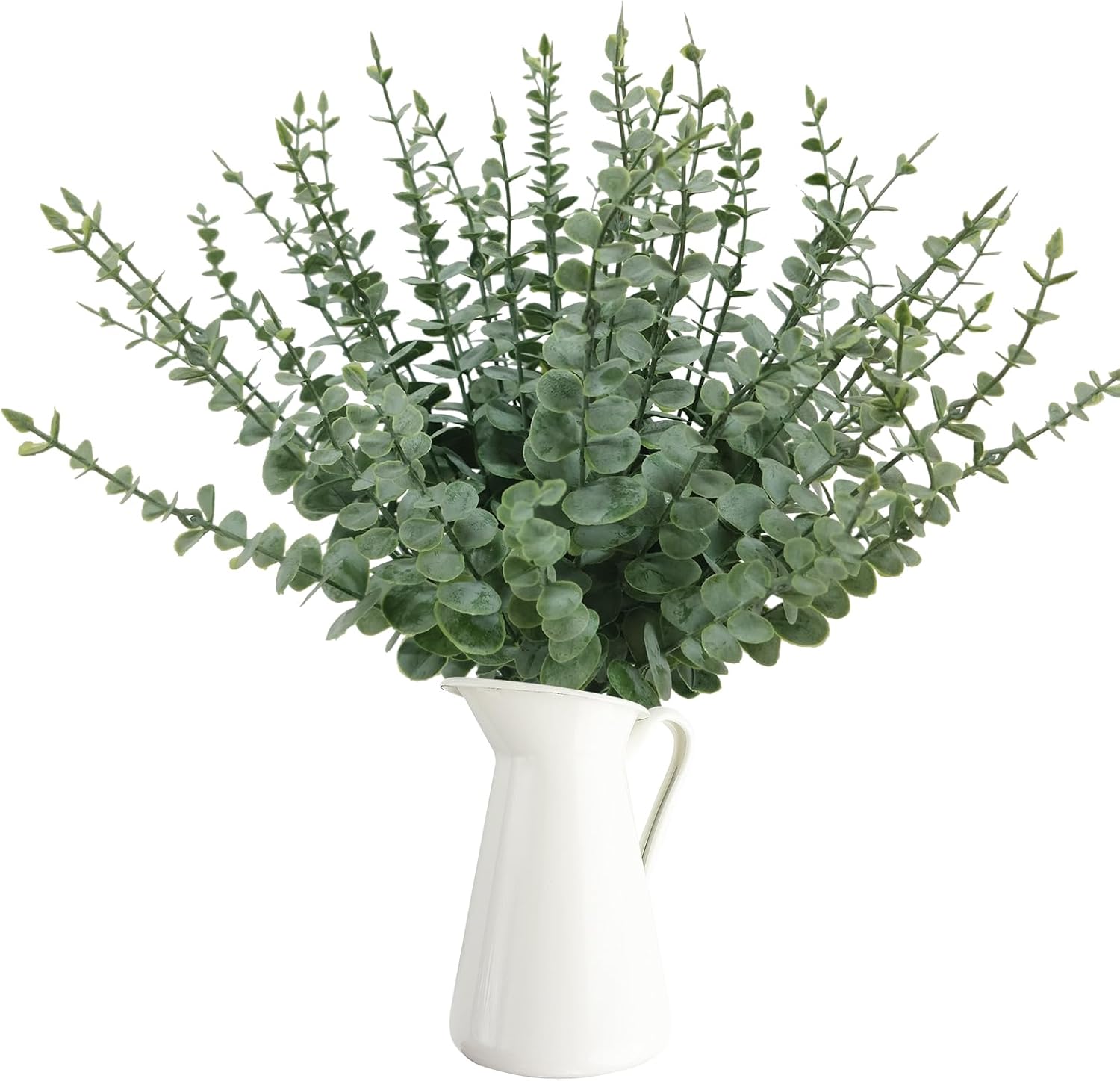 50 Pcs Artificial Eucalyptus Stems Fake Eucalyptus Greenery Branches for Floral Arrangements, Wedding Centerpiece, Crafts
