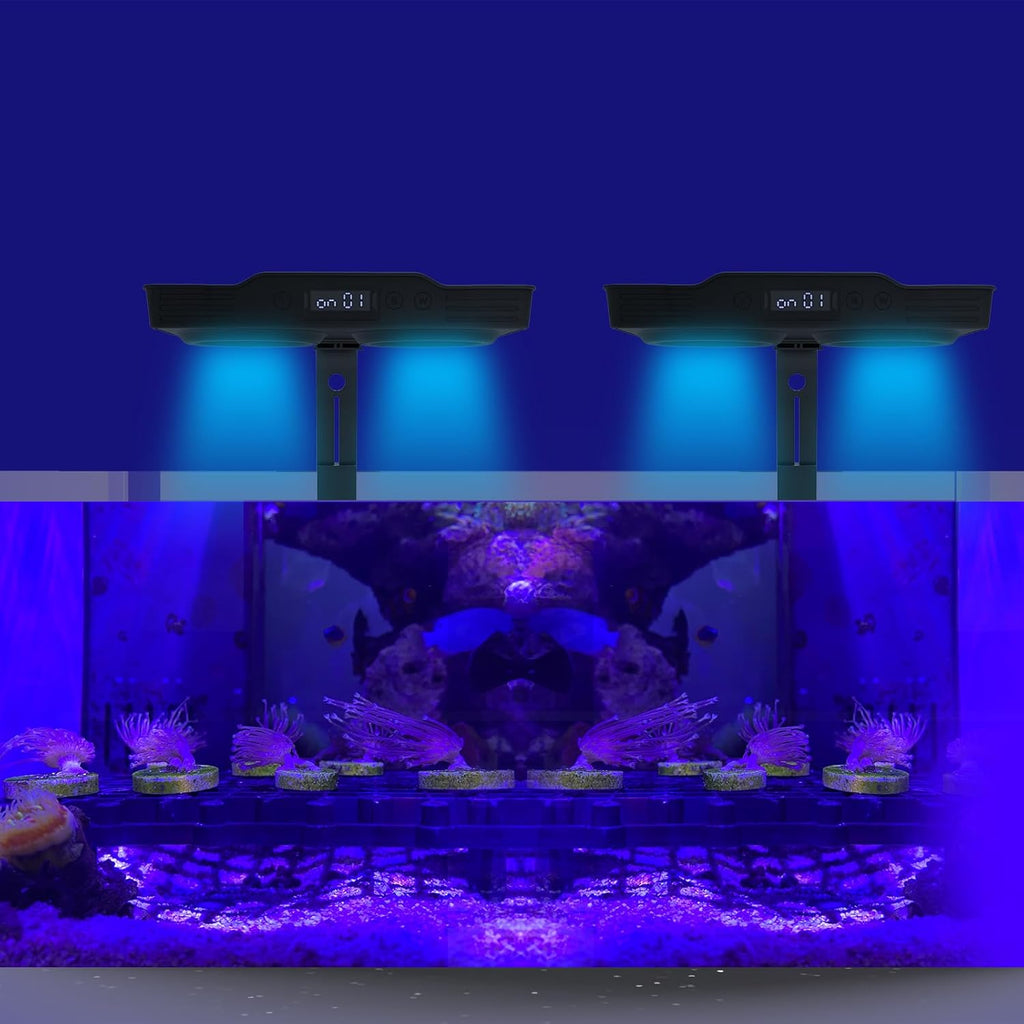 Aquarium Light - 36Watts Reef Light with Timer Sunrise and Sunset Touch Control Dimmable Saltwater Aquarium Light for Nano Tank (A036)