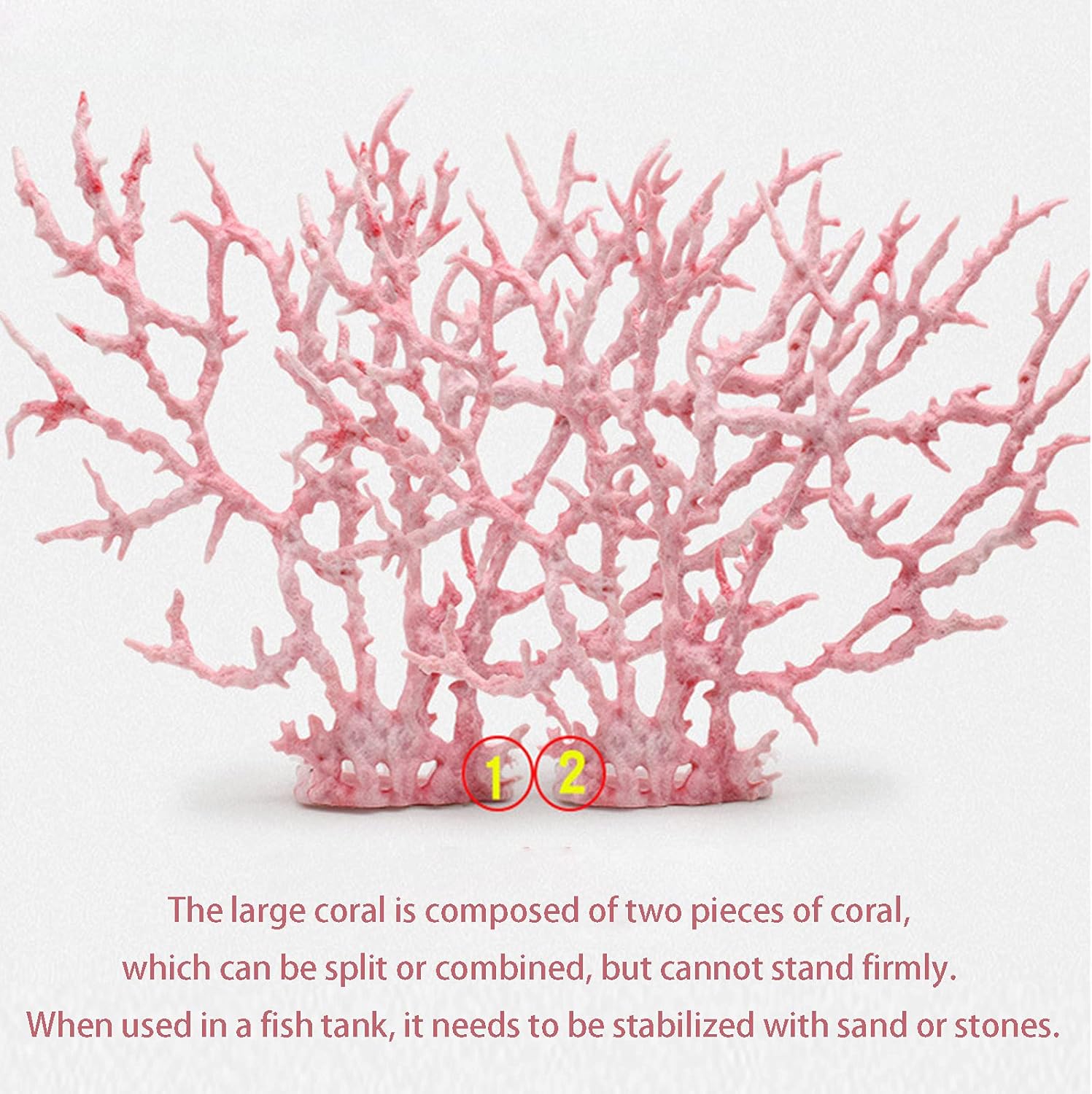 Besimple Artificial Aquarium Coral Ornament Decor Plastic Fish Tank Plants Decoration for Aquarium Landscape
