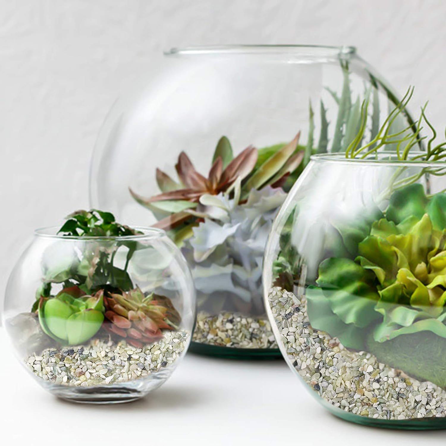 Succulent and Cactus Bonsai DIY Rocks, Jade Bean Pebbles, Natural Decorative Polished Stones Vase Fillers Gravel for Plants，Terrarium, Fairy Gardening, Indoor Outdoor Decor Ornamental Stones.