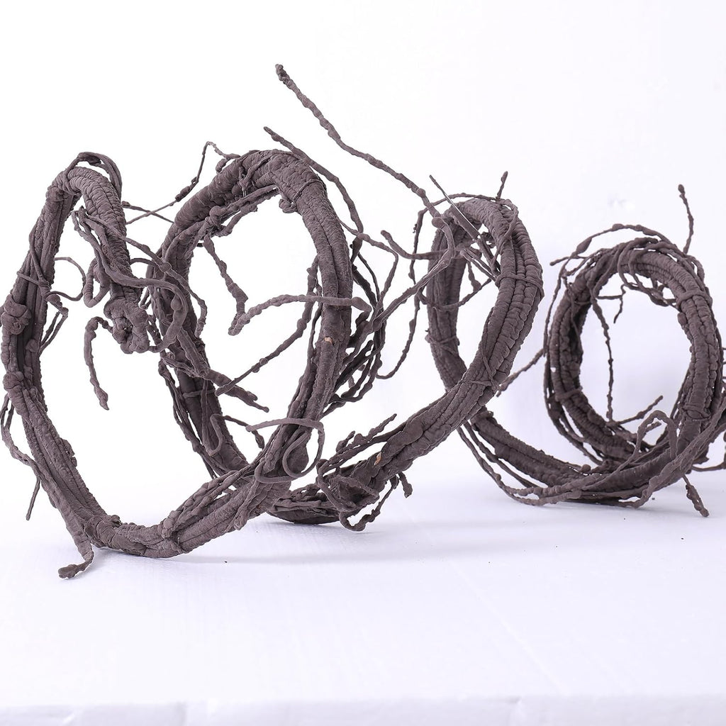 118" Flexible Large Artificial Fake Reptile Plants Tree Branches Twigs Cherry Blossom Liana Wall Hanging Wreath Trunk Stick Vines Garland Wedding Garden X'Mas Halloween Jungle Decoration