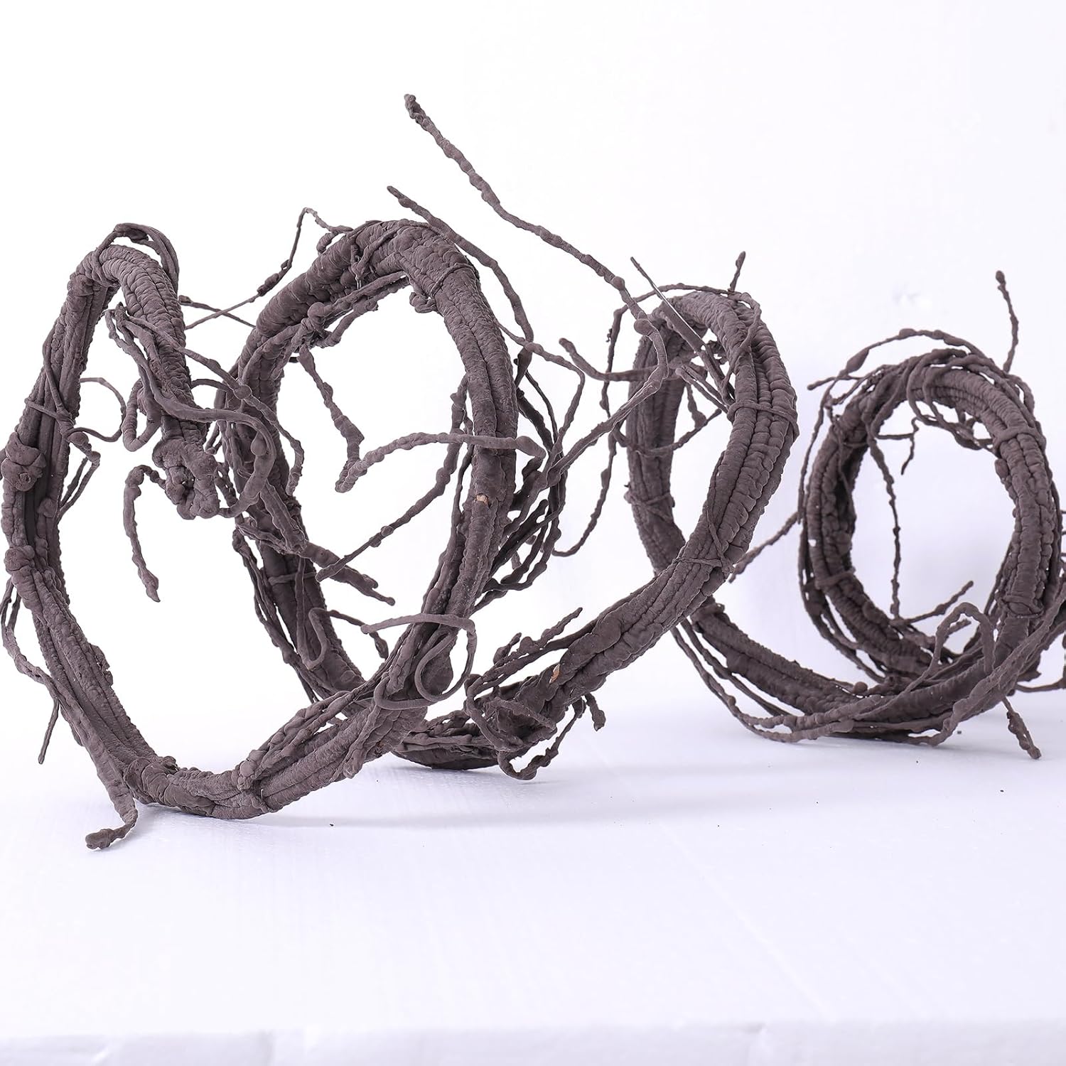 118" Flexible Large Artificial Fake Reptile Plants Tree Branches Twigs Cherry Blossom Liana Wall Hanging Wreath Trunk Stick Vines Garland Wedding Garden X'Mas Halloween Jungle Decoration