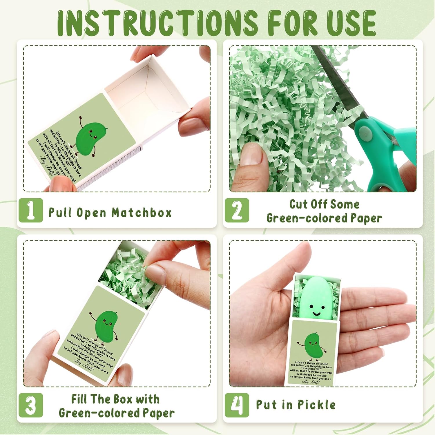 Wettarn 24 Sets Appreciation Pickle Gifts Cute Stress Balls with Support Gift Boxes Adults Party Favors for Employee Coworker Friends Office Positive Relief Toys Stocking Stuffers