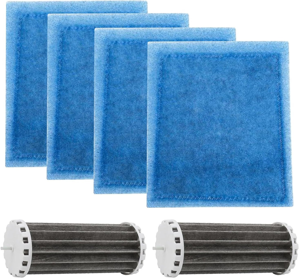 4 Pack Aquarium Filters Compatible with Penguin PRBW2350B 200 350 Fish Tank, Assembly Hang On Filters Cartridge Replacement Part for Bio-Wheel 200B 350B (2 x BioWheel and 4 x Filter Cartridges)