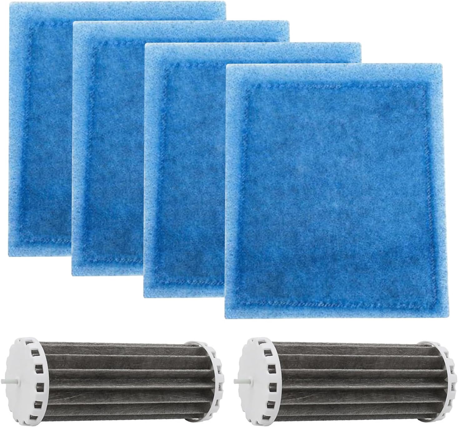 4 Pack Aquarium Filters Compatible with Penguin PRBW2350B 200 350 Fish Tank, Assembly Hang On Filters Cartridge Replacement Part for Bio-Wheel 200B 350B (2 x BioWheel and 4 x Filter Cartridges)