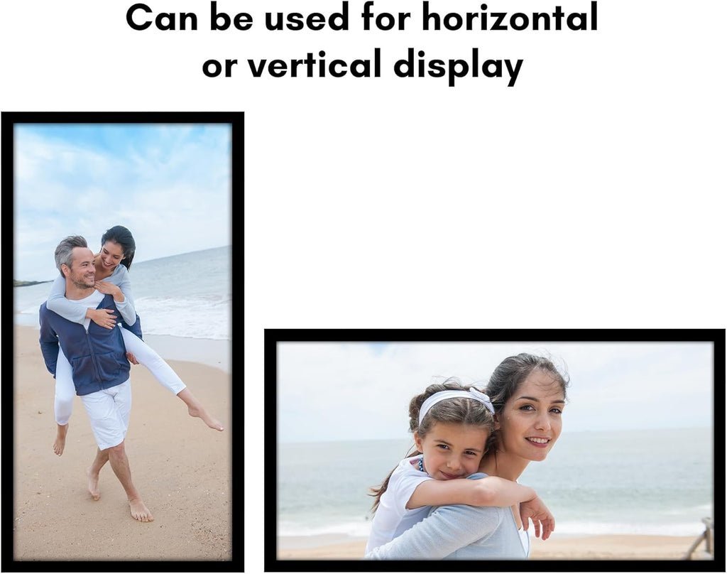 Americanflat 20x40 Picture Frame with Polished Plexiglass - Black Picture Frame - Wide Photo Frames Made of Engineered Wood for Vertical or Horizontal Wall Display - Epic Collection - Black