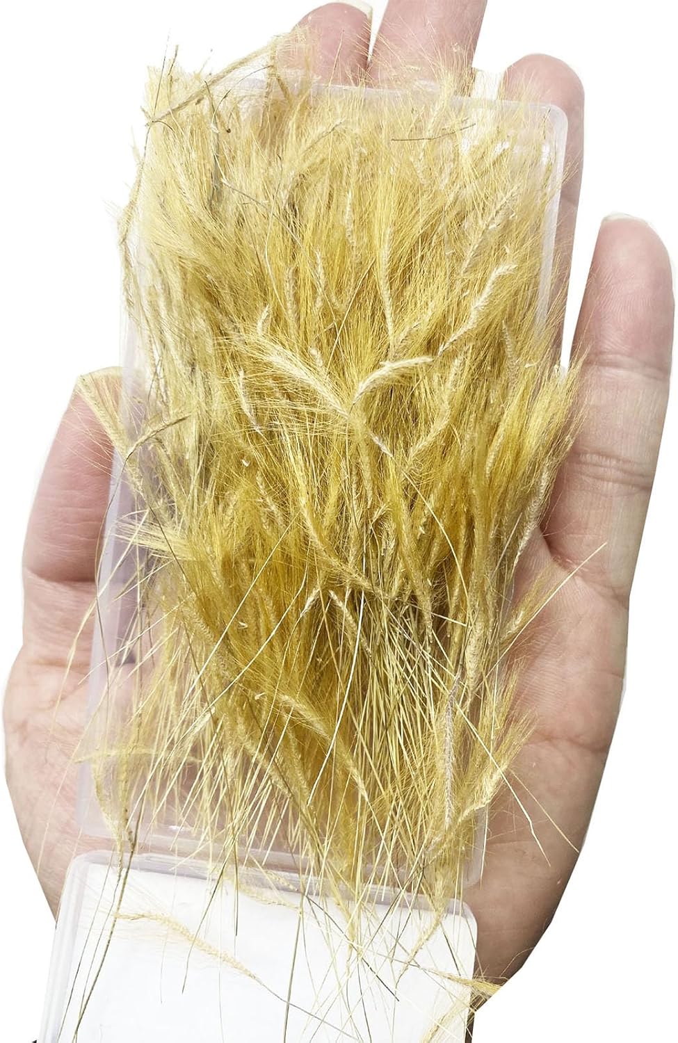 Woohome 2 Pack Miniature Static Grass Model Wheat Model Grass Tufts Static Artificial Grass for Train Landscape Railroad Scenery