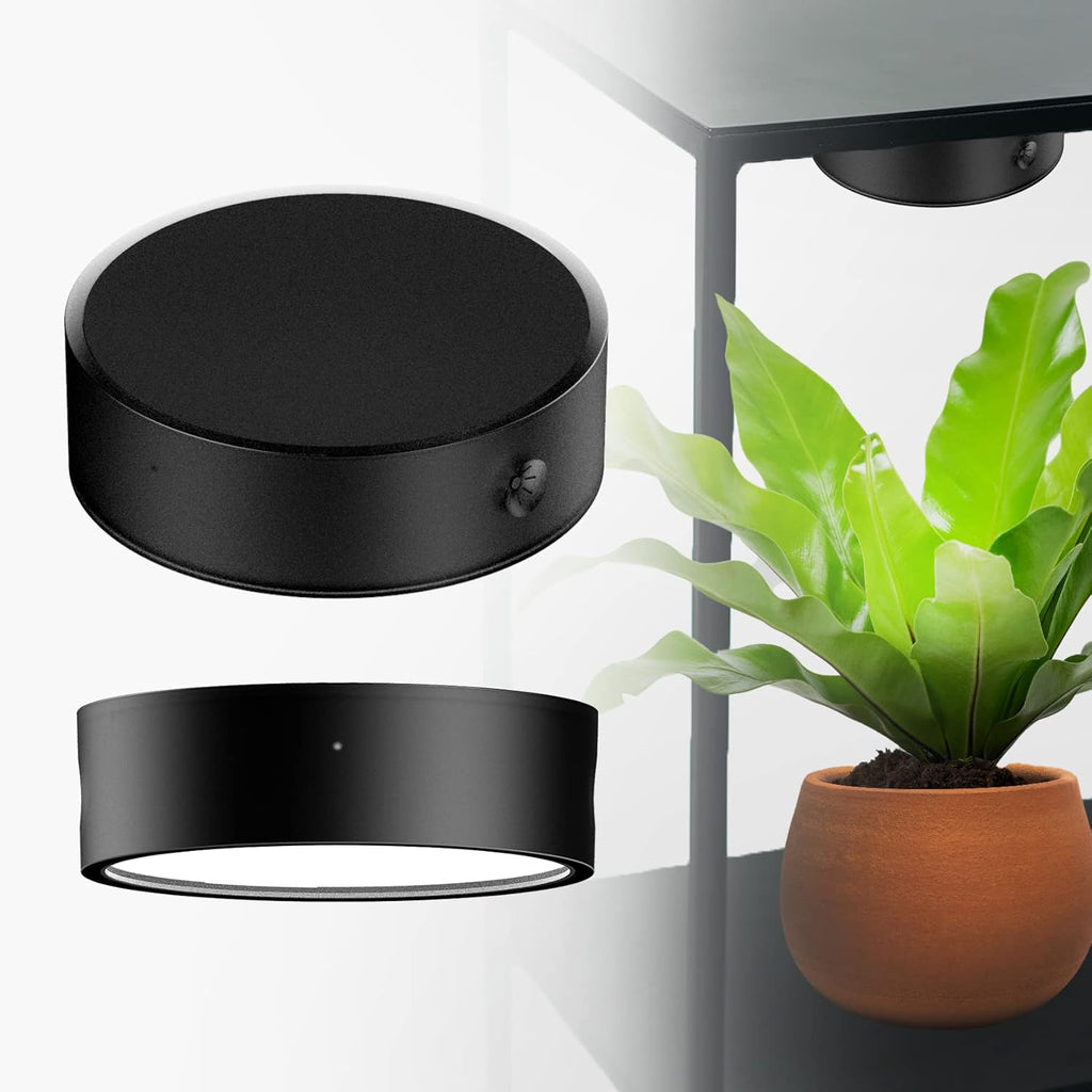 ONF Mist O Shelf Magnetic Light, Colorfull LED for Indoor Plant Growth-Promoting, Adaptable TypeC Port for Room Decor, Brightness Dimmable Terrarium Light for Potted Plant & Succulent, Matt Black