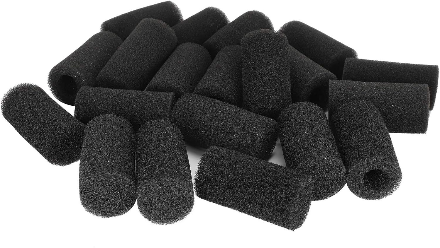 Aquarium Inlet Filter Improved Sponge Cover Reducing Filter Damage for 20pcs Aquarium Accessories, Pet Owners Black 20 X Sponge (Medium (Large Hole))