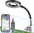 Pawfly Aquarium Light, 6 W Bluetooth Fish Tank Light, Full Spectrum Clip On Aquarium Lights for 1-5 Gallon Tanks, USB 24/7 LED Lights with Timer & Adjustable Brightness (Adapter Not Included)