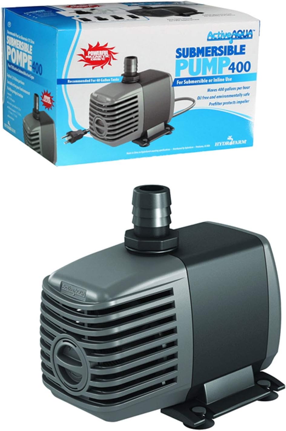 Active Aqua Submersible Water Pump, 370 GPH
