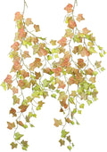 alyptus Artificial Fall Leaves Garland Hanging Plants Lifelike Fake Vines for Outdoors and Bedroom Décor - Greenery Garland with Fake Ivy and Ivy Vines (Ivy Garland 2#)